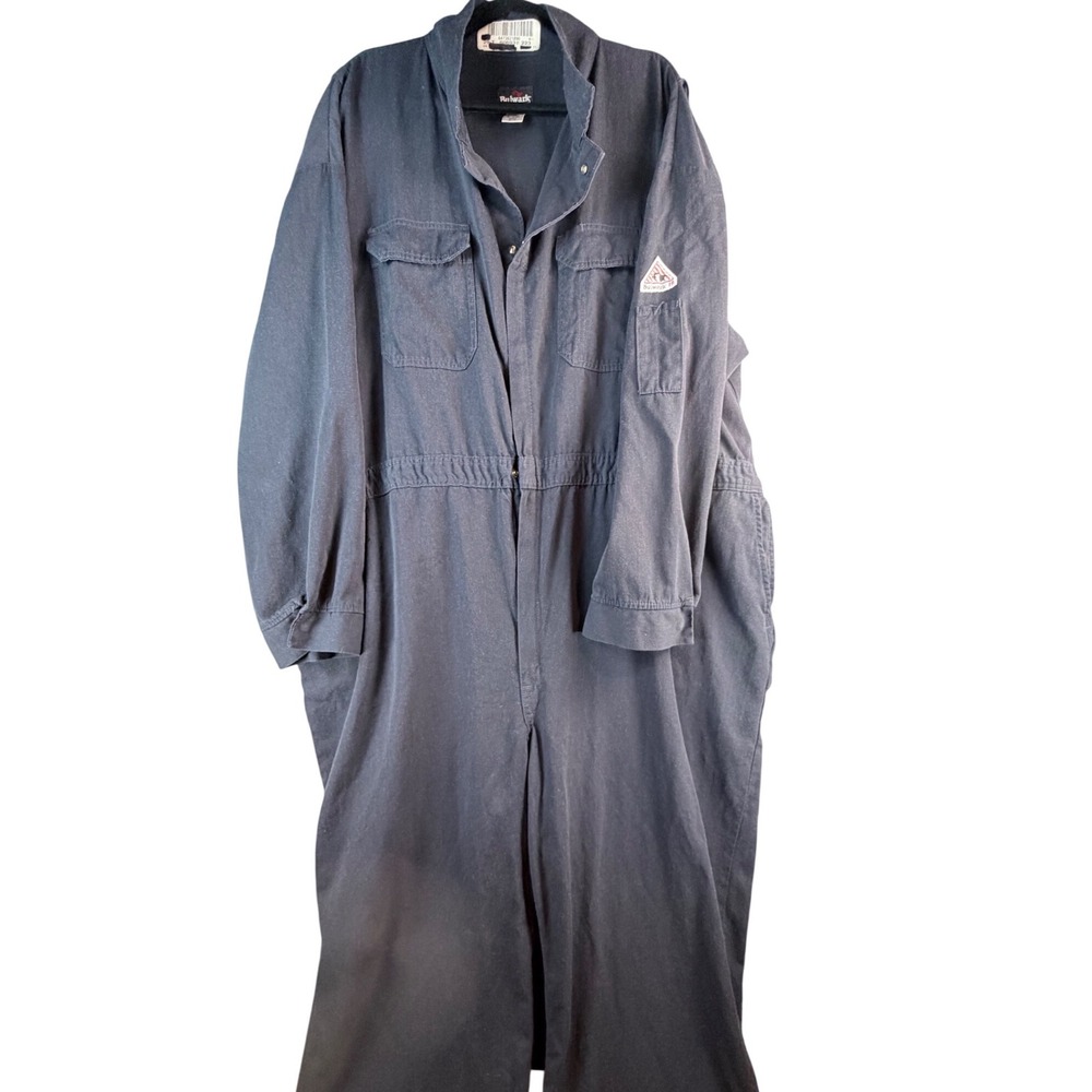 Bulwark FR Flame Resistant Coveralls Navy Blue 66 RG Workwear CMD6NVC 10.1 ATPV